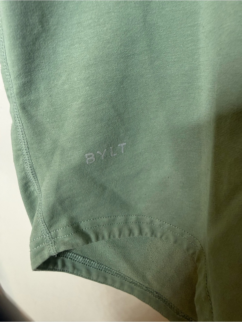 BYLT men’s drop cut lux short sleeve tshirt green size XL - Picture 2 of 5